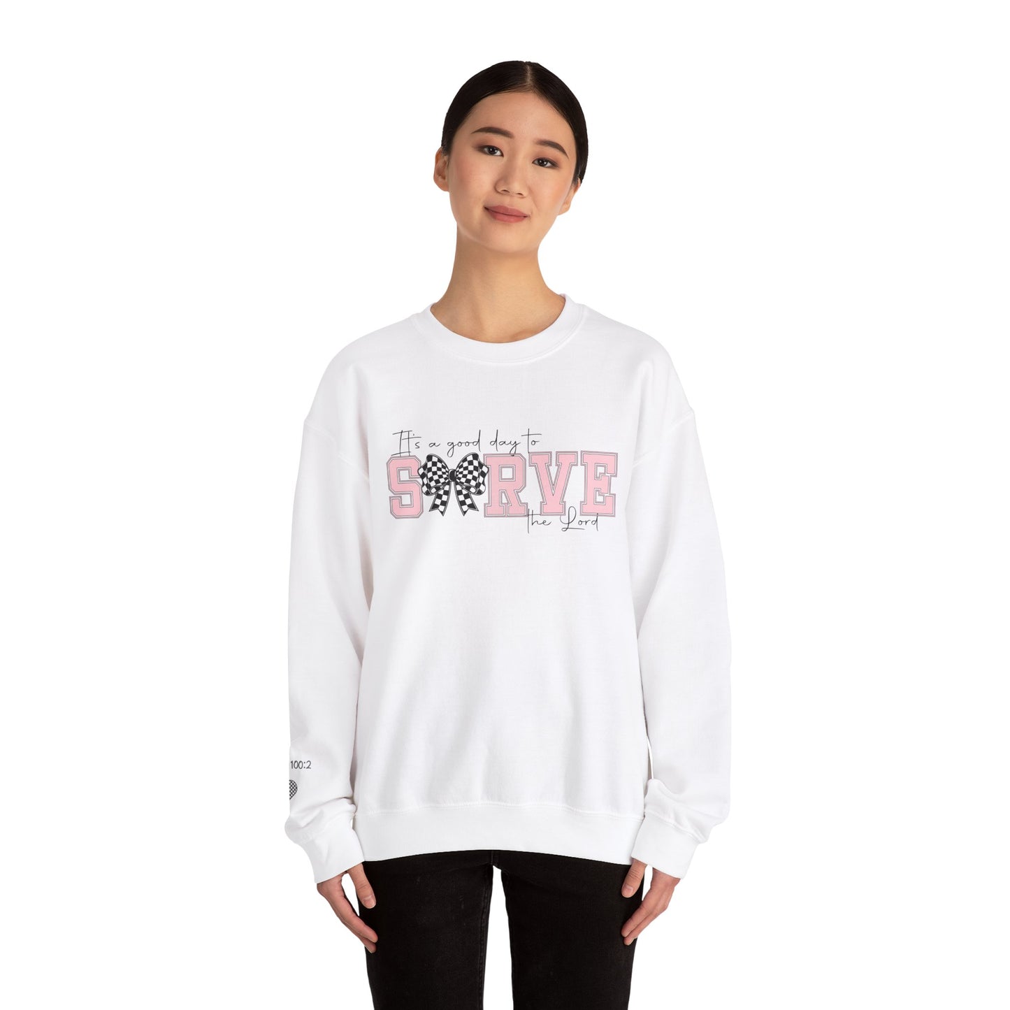 It's A Good Day to Serve the Lord Unisex Heavy Blend™ Crewneck Sweatshirt