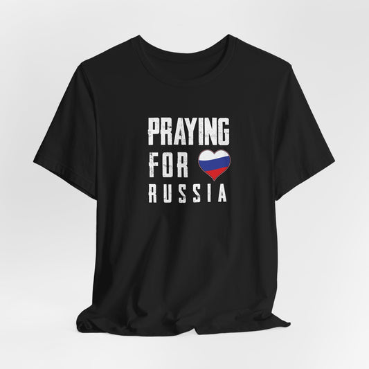 Praying for Russia Unisex Jersey Short Sleeve Tee