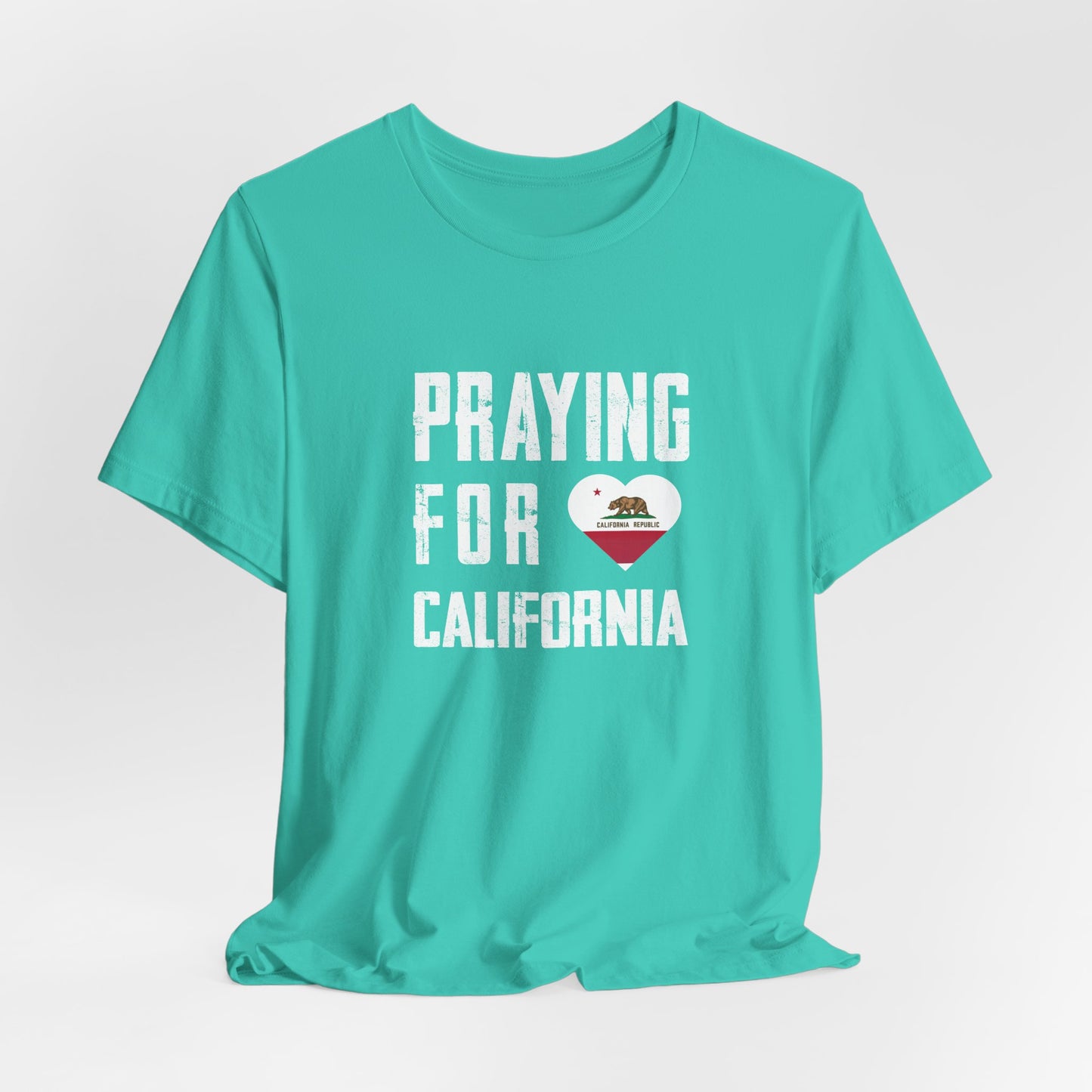 Praying for California Unisex Jersey Short Sleeve Tee