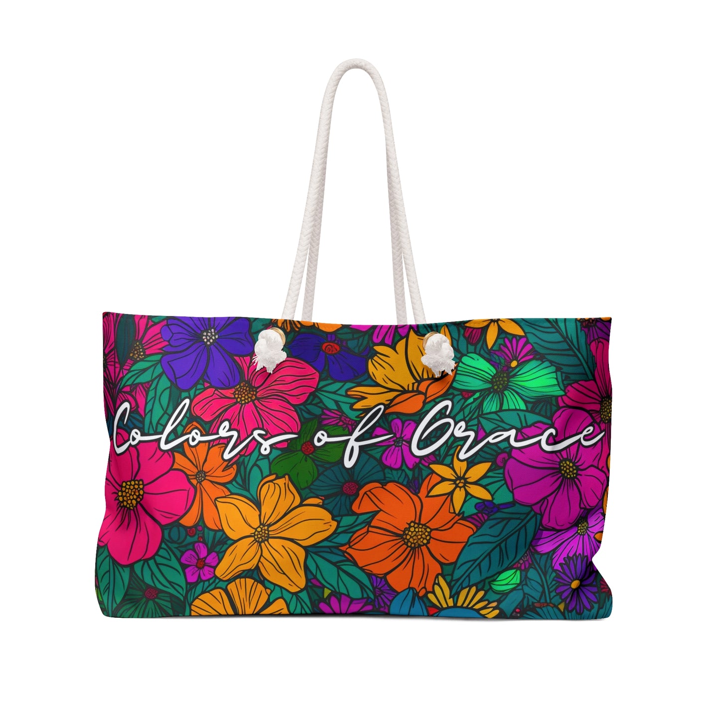 Colors of Grace Oversized Weekender Tote