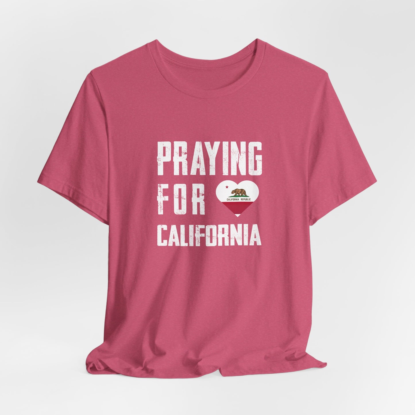 Praying for California Unisex Jersey Short Sleeve Tee