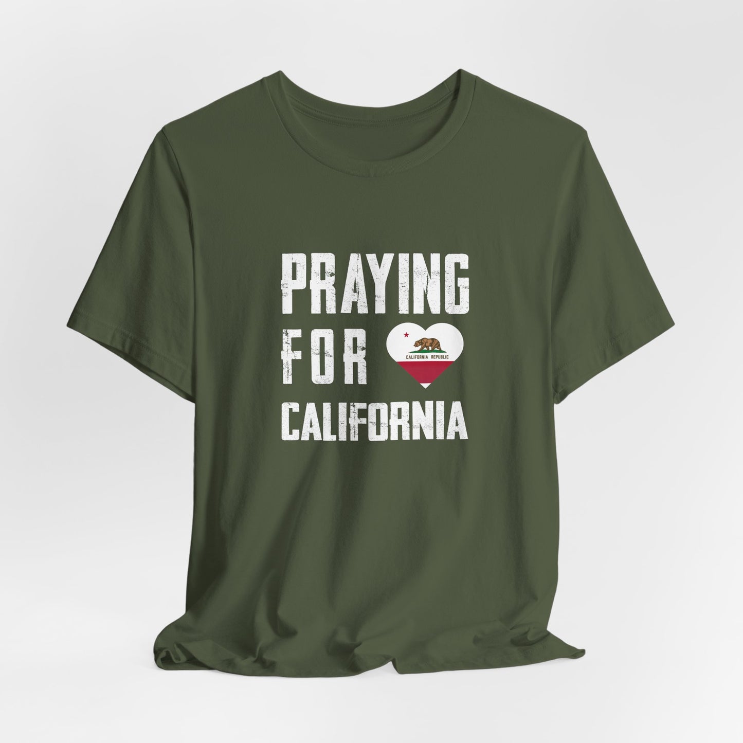 Praying for California Unisex Jersey Short Sleeve Tee